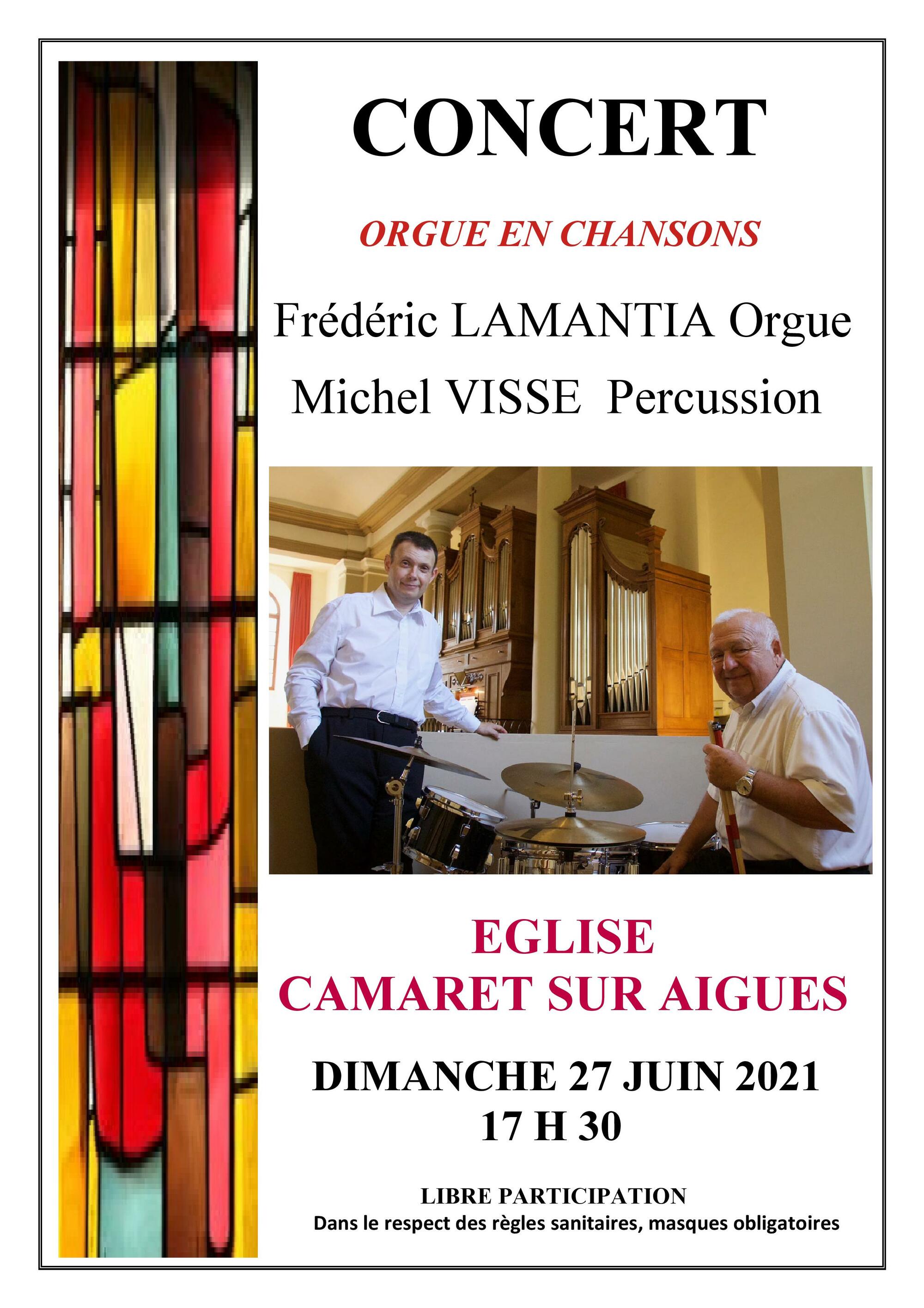 Concert des Amis de l'Orgue de Camaret ce dimanche 27 juin à 17h30