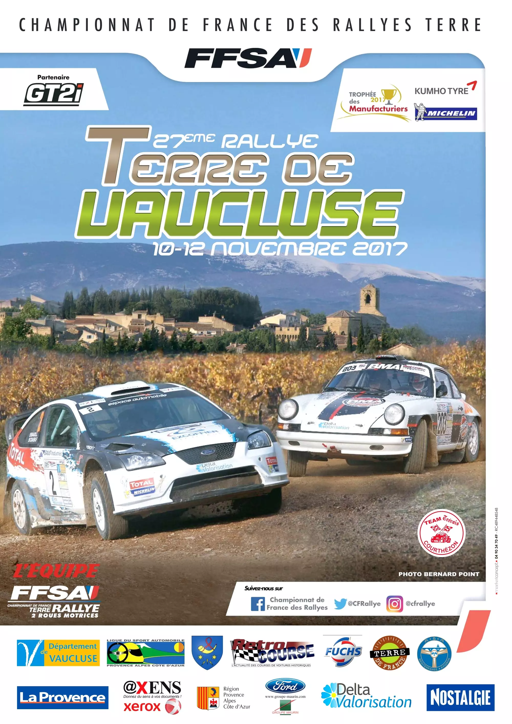 27° RALLYE TERRE DE VAUCLUSE - 10/12 NOVEMBRE 2017