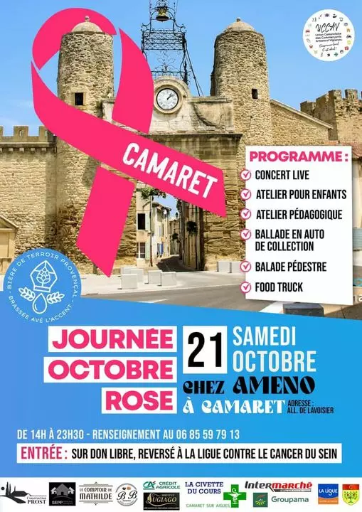 Octobre Rose à Camaret le samedi 21 octobre de 14h00 à 23h30 à la brasserie AMENO bière artisanale