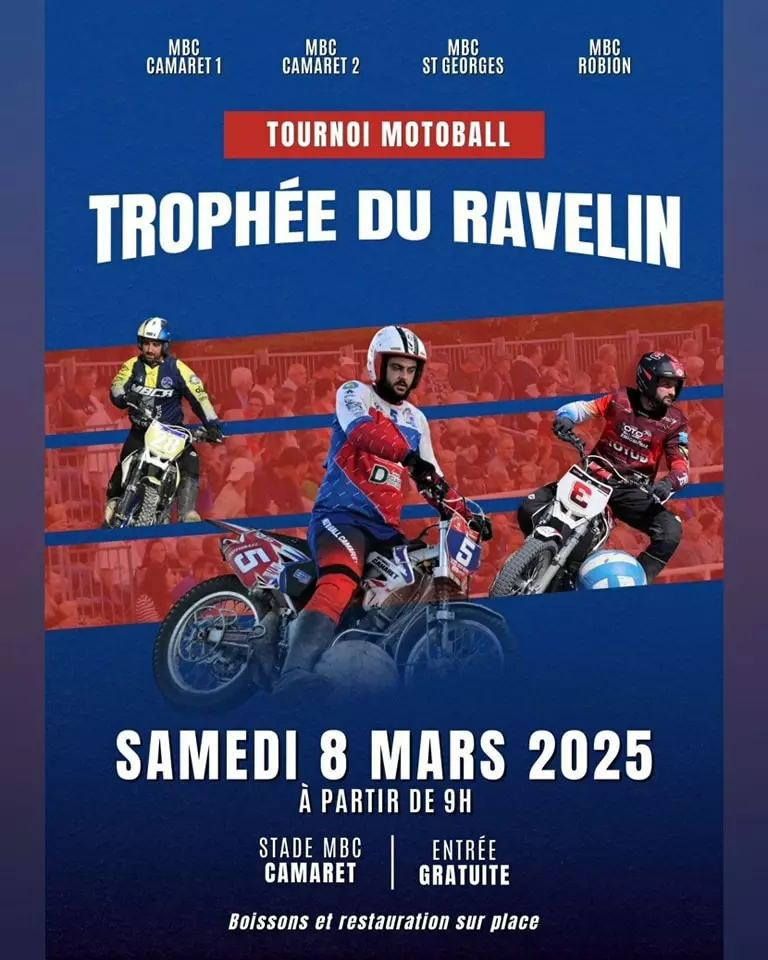 Tournoi du Ravelin de moto-ball le samedi 8 mars à partir de 9h00