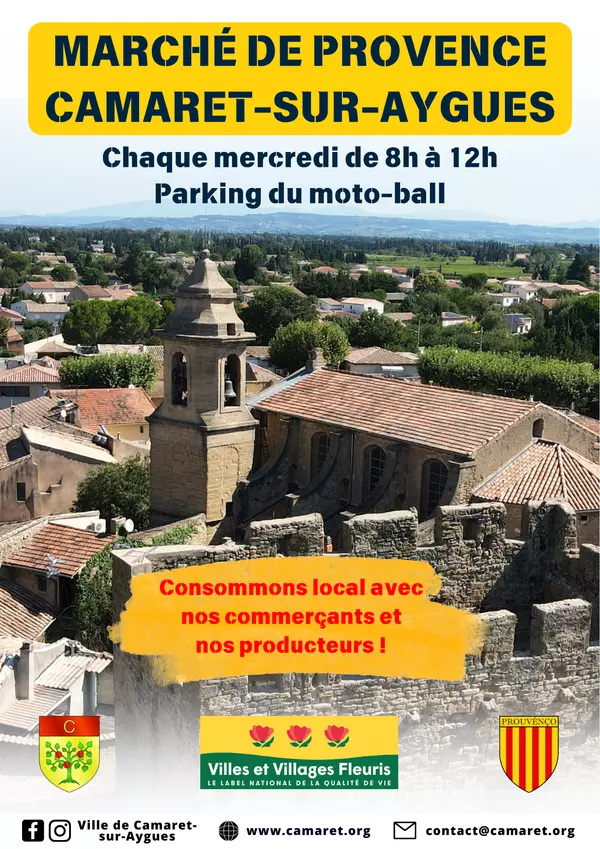 Marché de Provence chaque mercredi matin