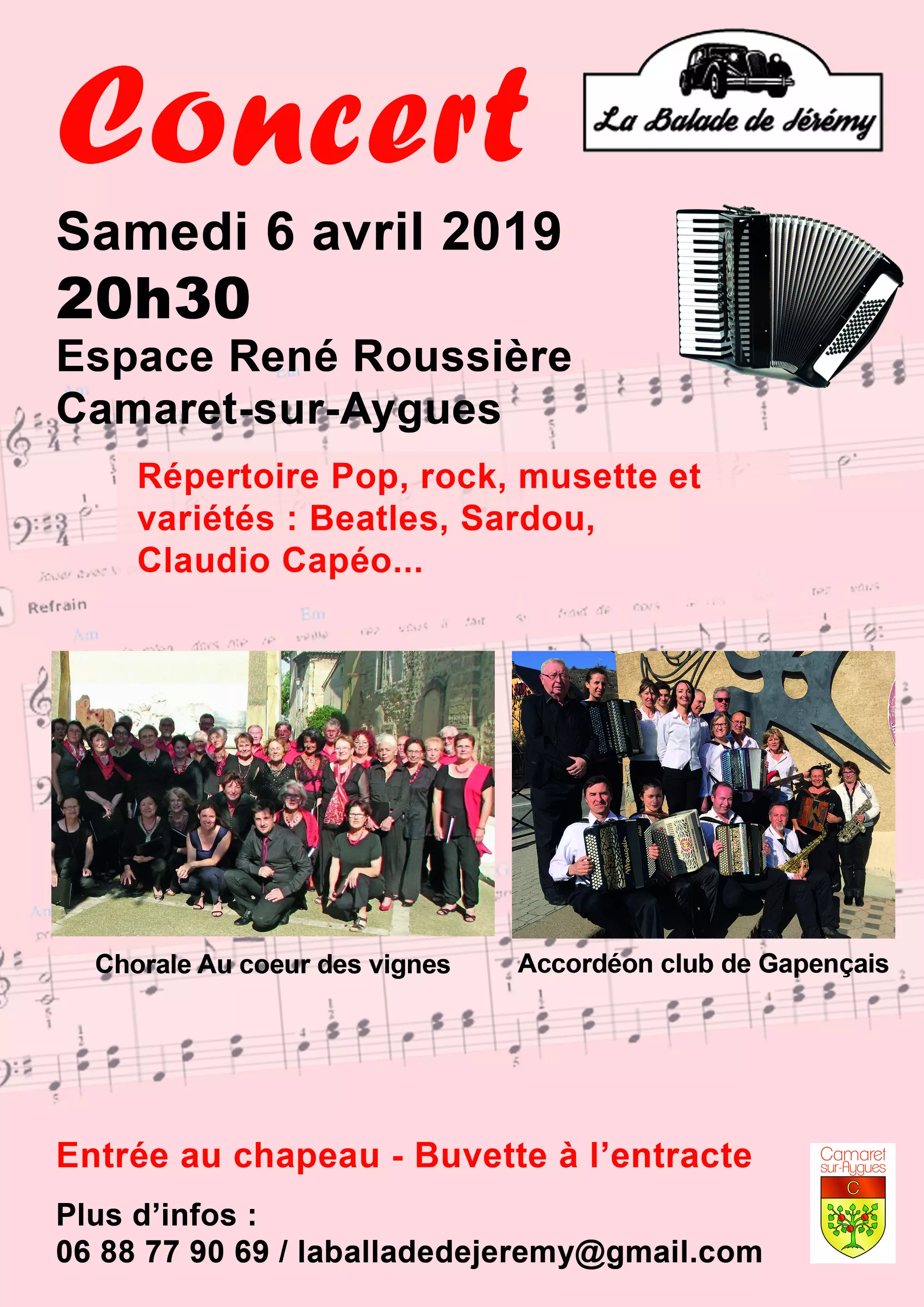 Concert accordéon du 6 avril 