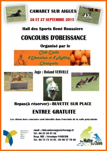 CONCOURS D’OBÉISSANCE CANINE