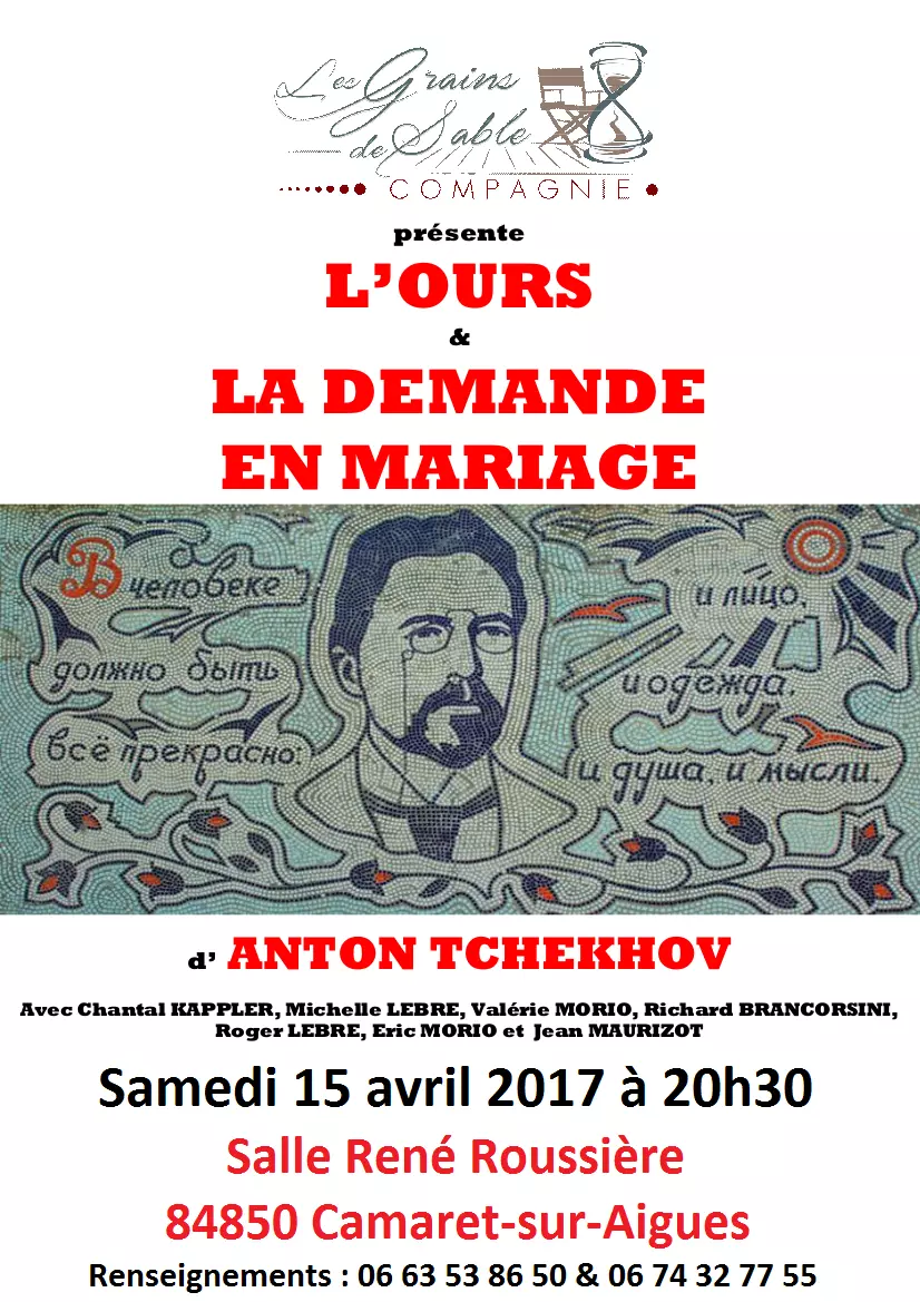 THEÂTRE : TCHEKHOV A LA SALLE ROUSSIERE