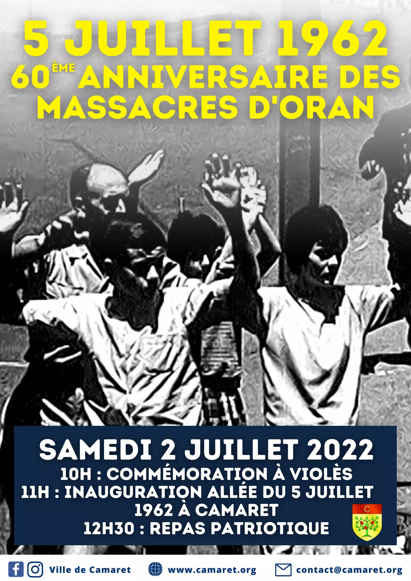 5 JUILLET 1962 : 60ème ANNIVERSAIRE DES MASSACRES D'ORAN