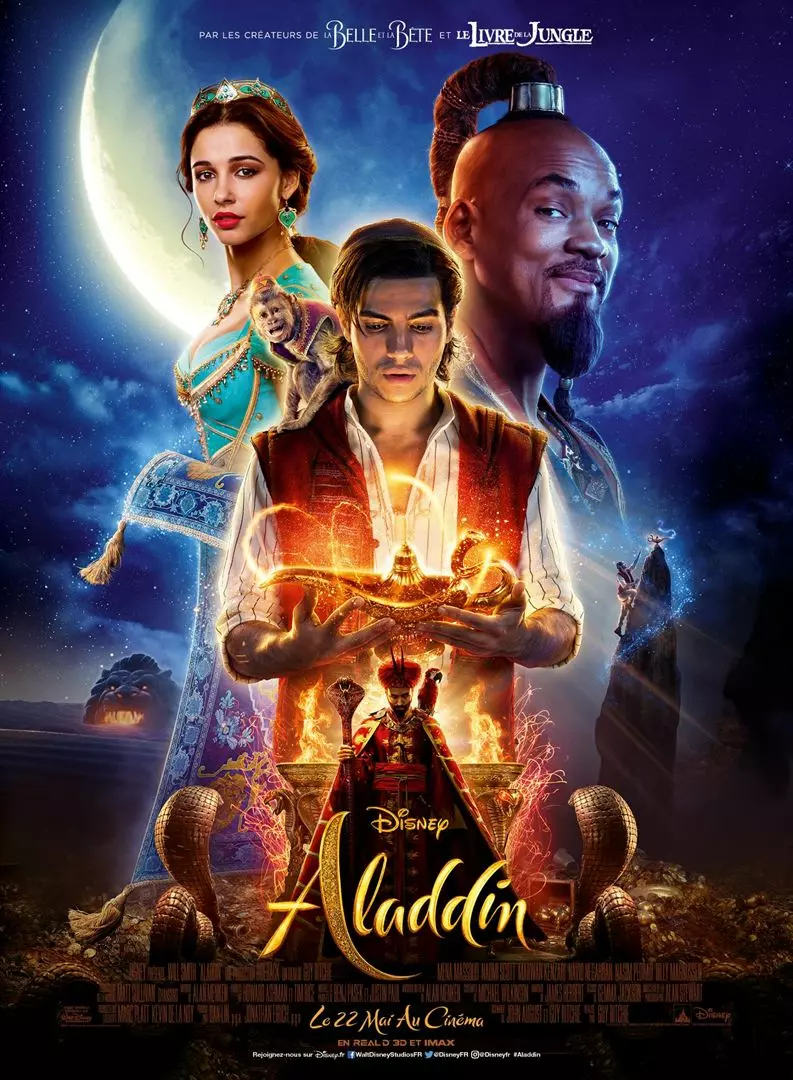 Projection de "Aladdin" en plein air