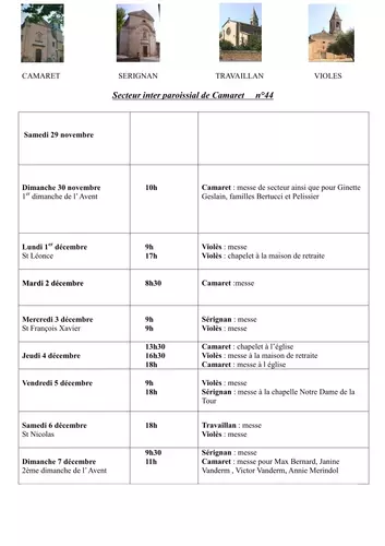 BULLETIN INTERPAROISSIAL