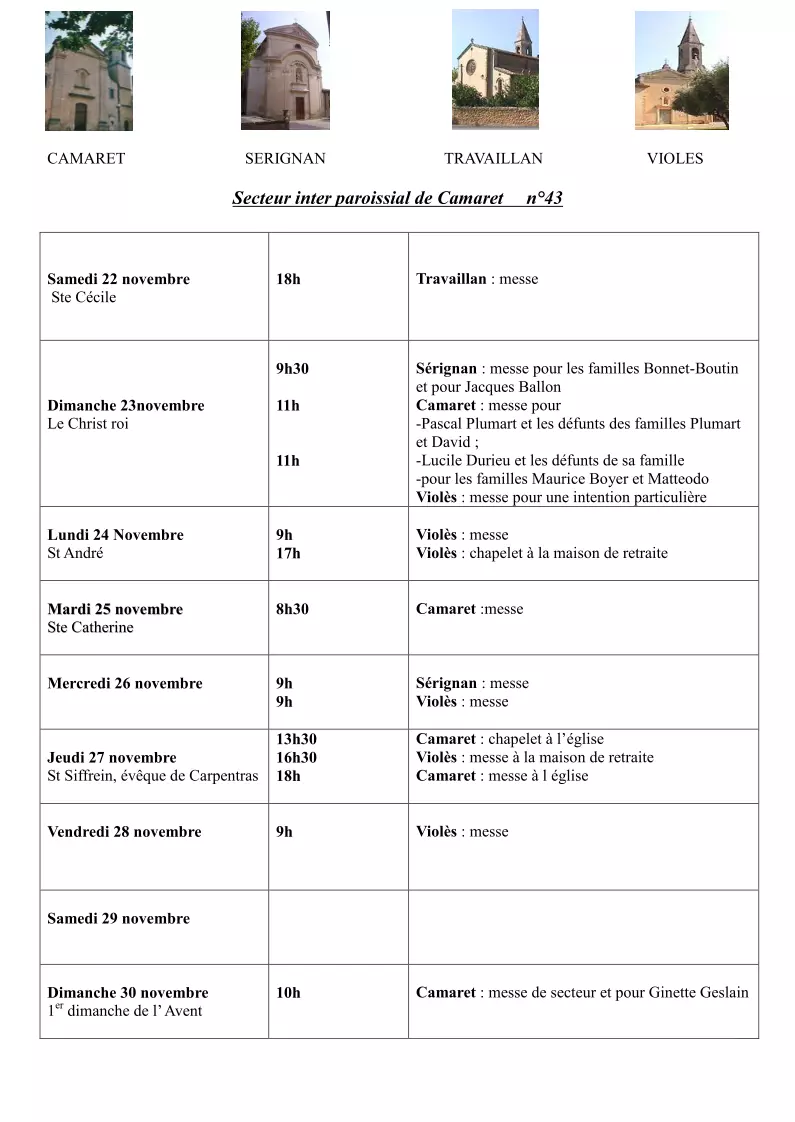 Bulletin inter paroissial