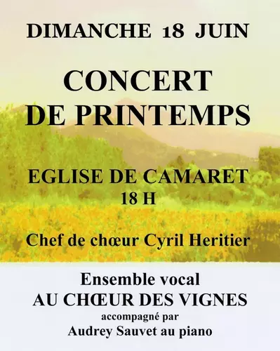 CONCERT DE PRINTEMPS "AU CHŒUR DES VIGNES"