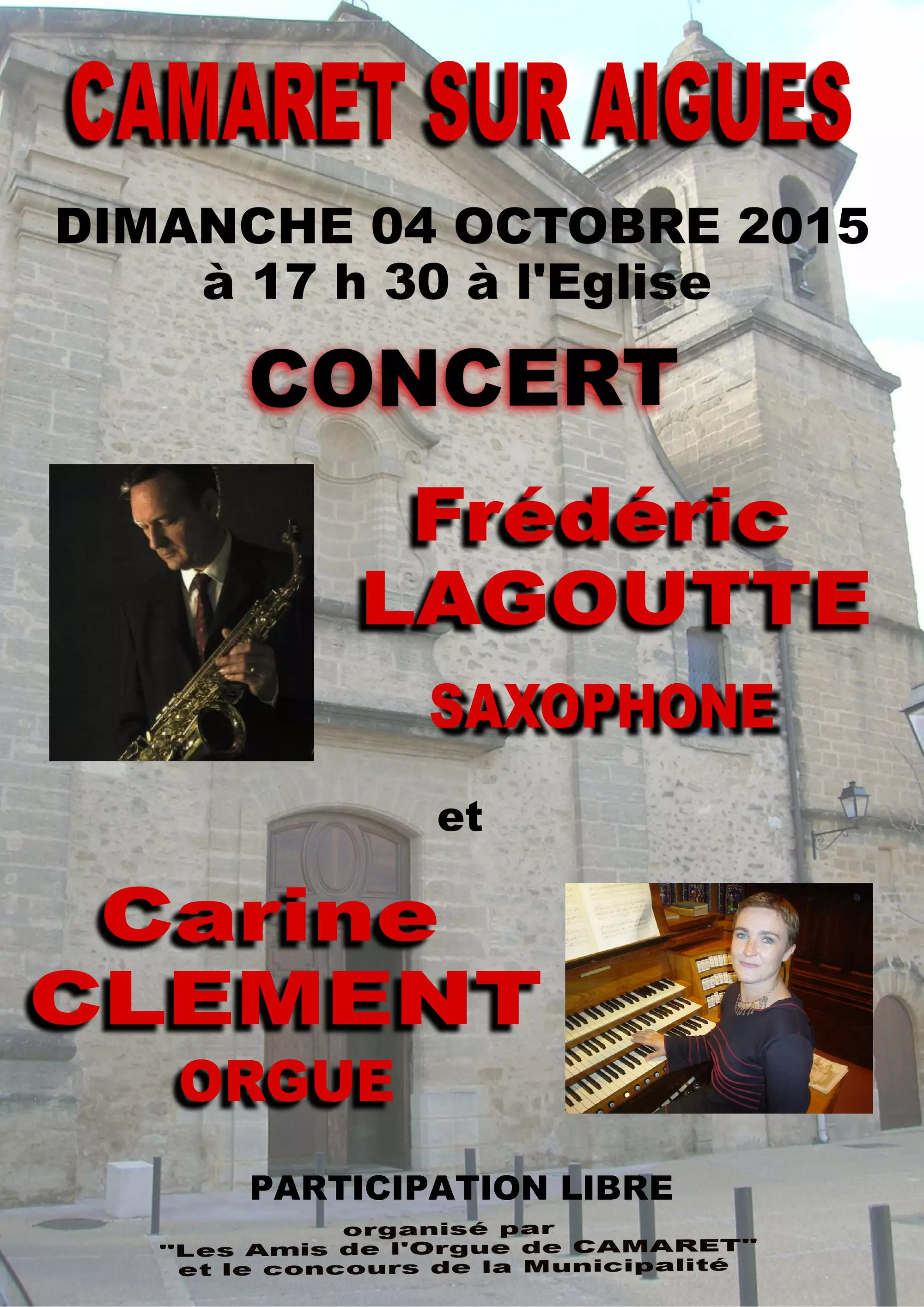 Concert d'orgue le 4 octobre