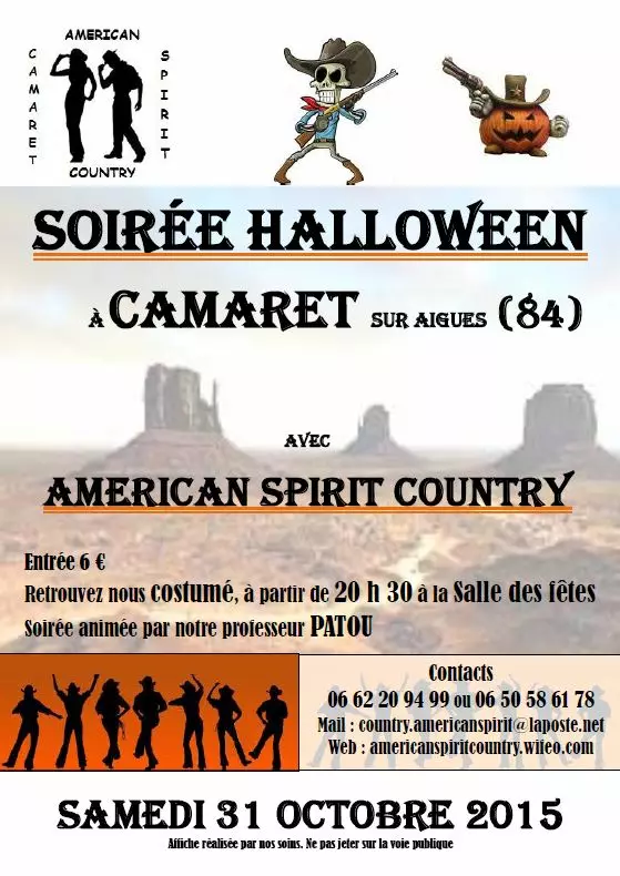 SOIREE HALLOWEEN AVEC CAMARET COUNTRY