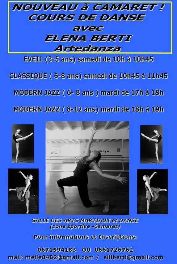 COURS DE DANSE AVEC ELENA BERTI D'ARTEDANZA