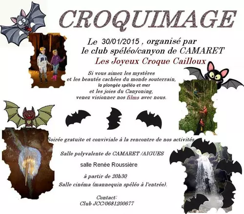 SOIREE CROQUIMAGE AVEC LES JOYEUX CROQUE CAILLOUX LE 30 JANVIER