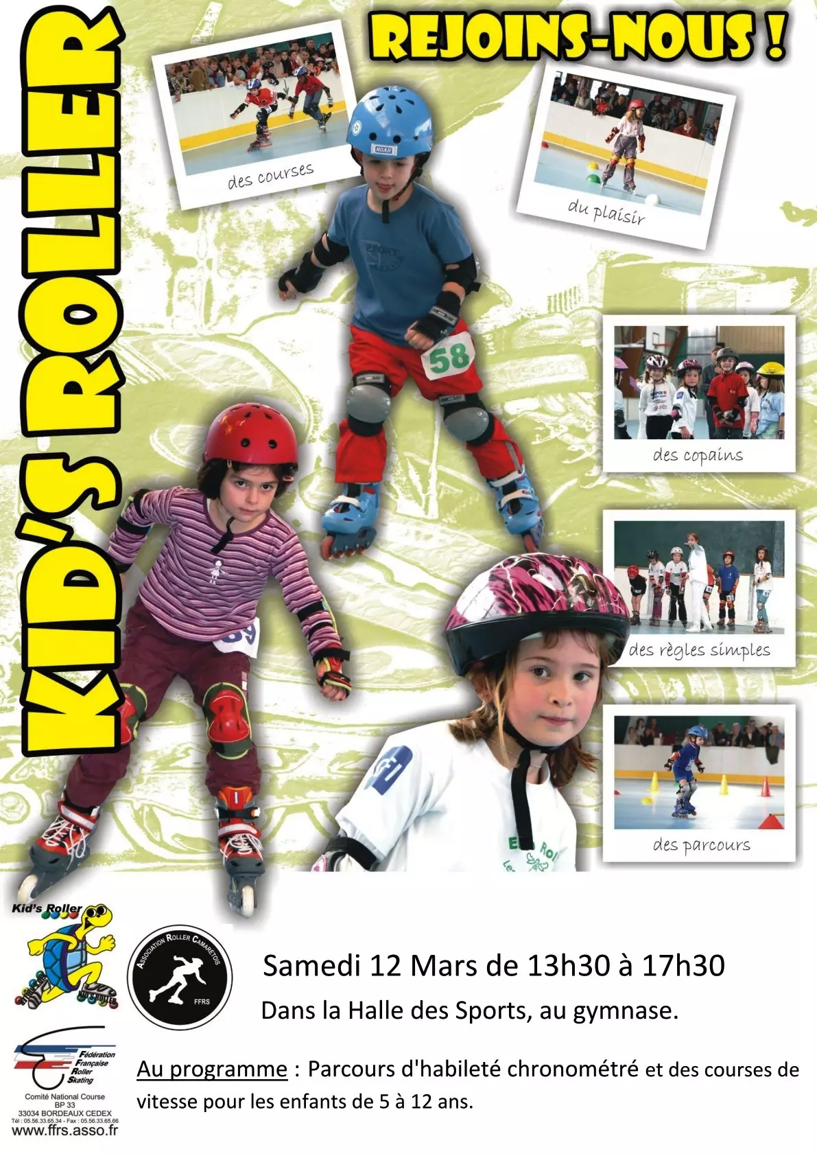 1er KID'S ROLLER DE CAMARET SAMEDI 12 MARS