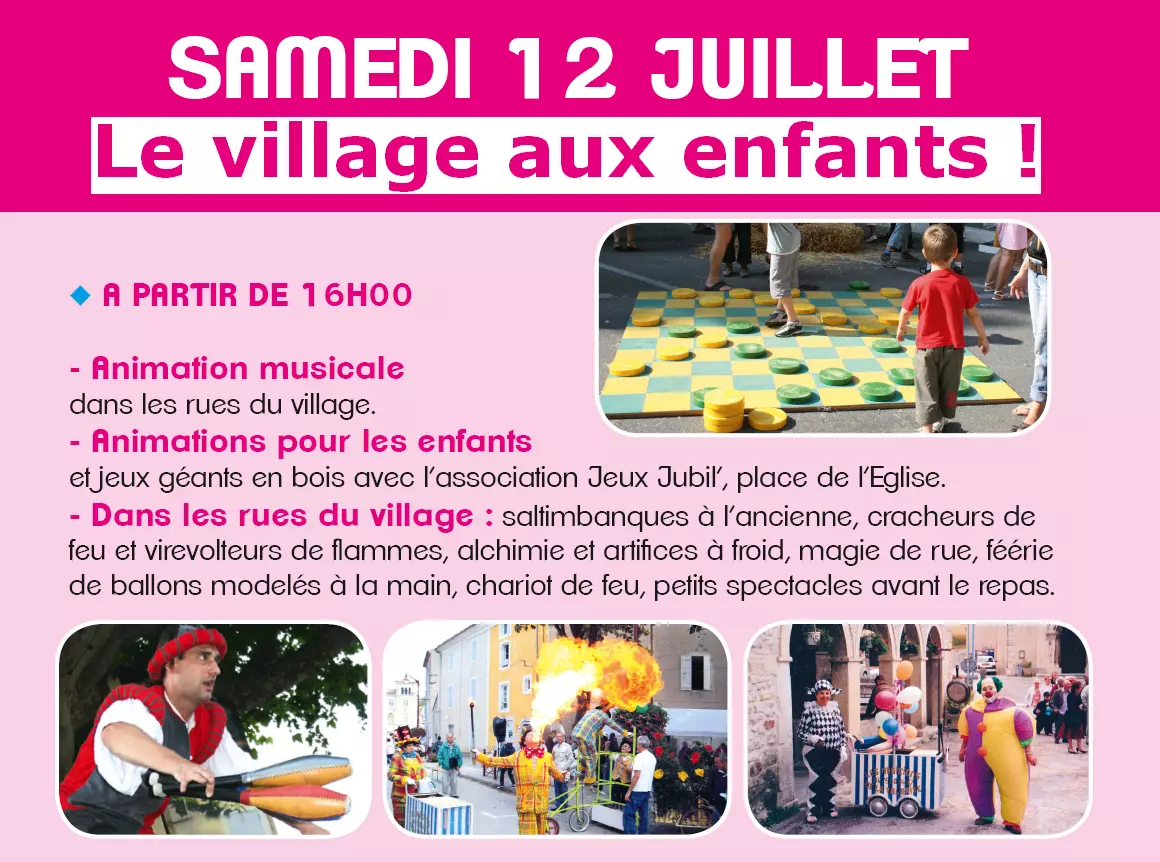 Le 12 juillet, place aux enfants !