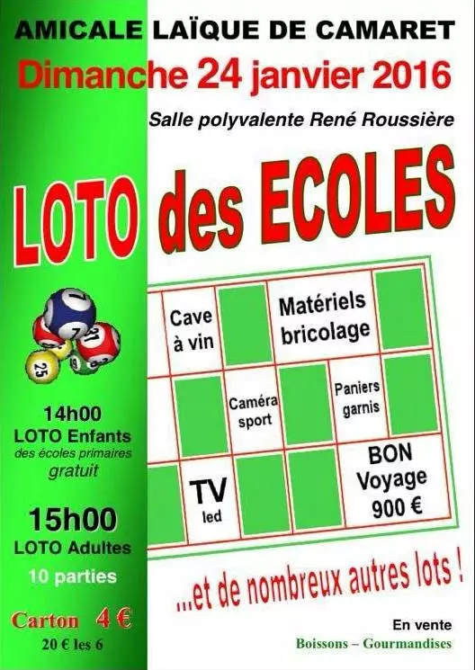 LOTO DE L'AMICALE LAÏQUE