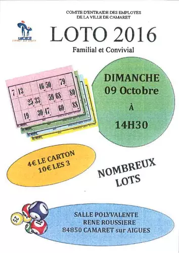 LOTO DU CE DE LA MAIRIE