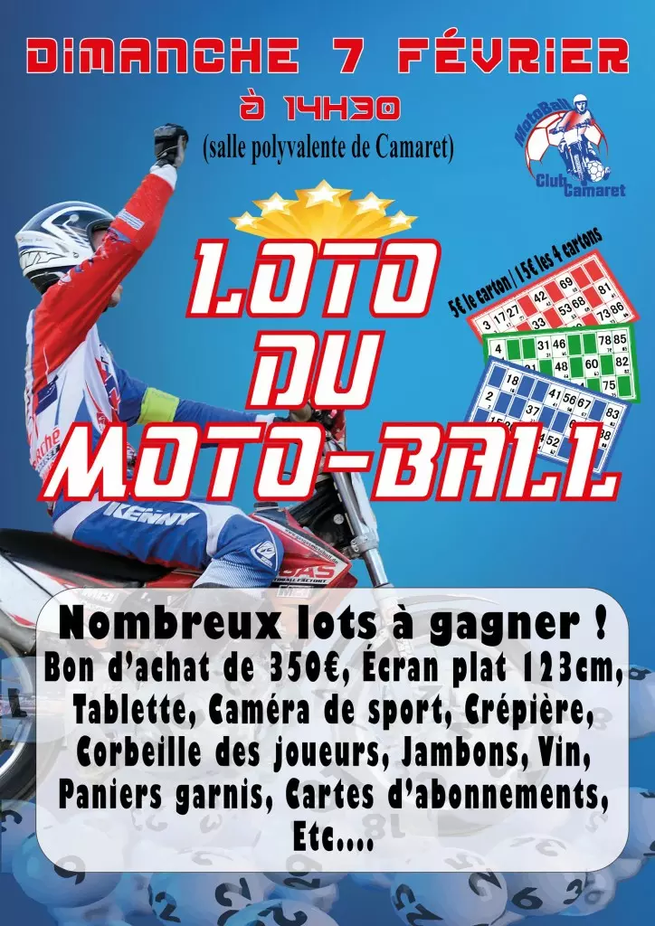 LOTO DU MOTO-BALL LE 7 FEVRIER