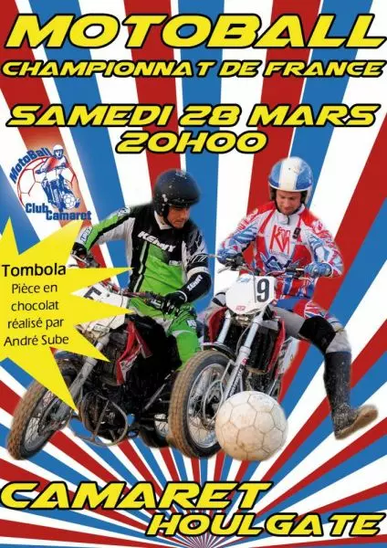 MOTOBALL : CAMARET RECOIT HOULGATE