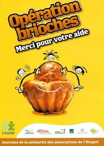 OPÉRATION BRIOCHES A CAMARET LES 9, 10, 11 et 12 OCTOBRE AU PROFIT DE L'APEI D'ORANGE