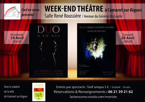 Week-end théâtre du 19 et 20 avril 2019