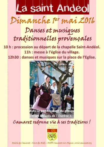 LA SAINT ANDEOL A CAMARET - DIMANCHE 1er MAI