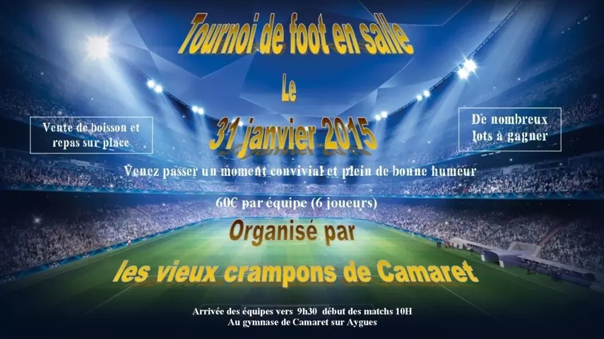 TOURNOI DES VIEUX CRAMPONS SAMEDI 31 JANVIER