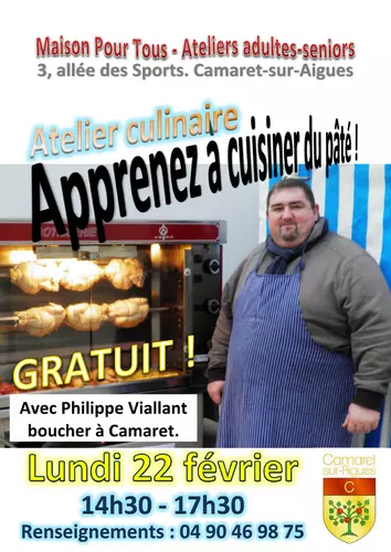 ATELIER CULINAIRE A LA MAISON POUR TOUS