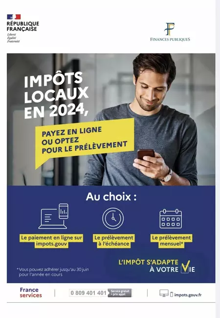 Impôts locaux 2024 : information de la Direction départementale des Finances publiques de Vaucluse