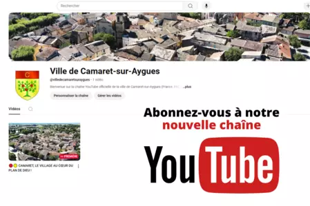 NOUVEAU : la Ville de Camaret-sur-Aygues débarque sur YouTube !