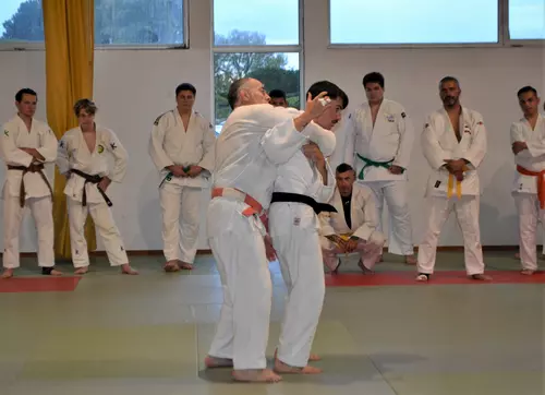 Entrainement de judo avec Frédéric Demontfaucon