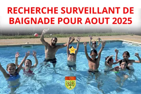 Recherche surveillant de baignade pour août 2025