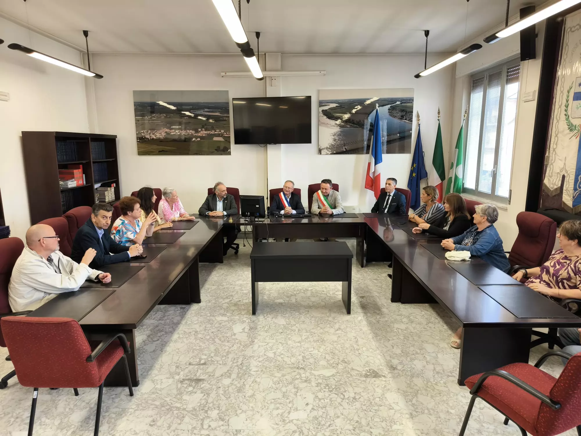 Jumelage italien entre Camaret et Travaco Siccomario