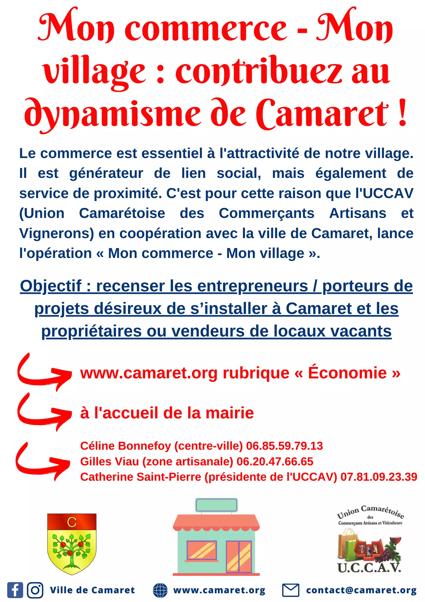 Mon commerce - Mon village : contribuez au dynamisme de Camaret !