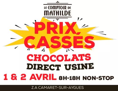 Le Comptoir de Mathilde vous propose une sélection de chocolats de Pâques à PRIX CASSÉS !